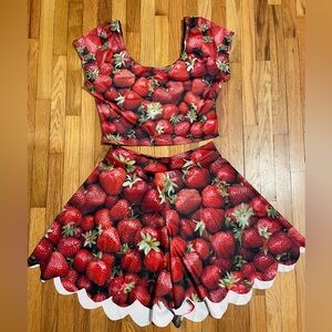Blackmilk Strawberry Shorties and Nana Top